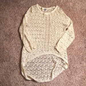 Lace oversized sweater